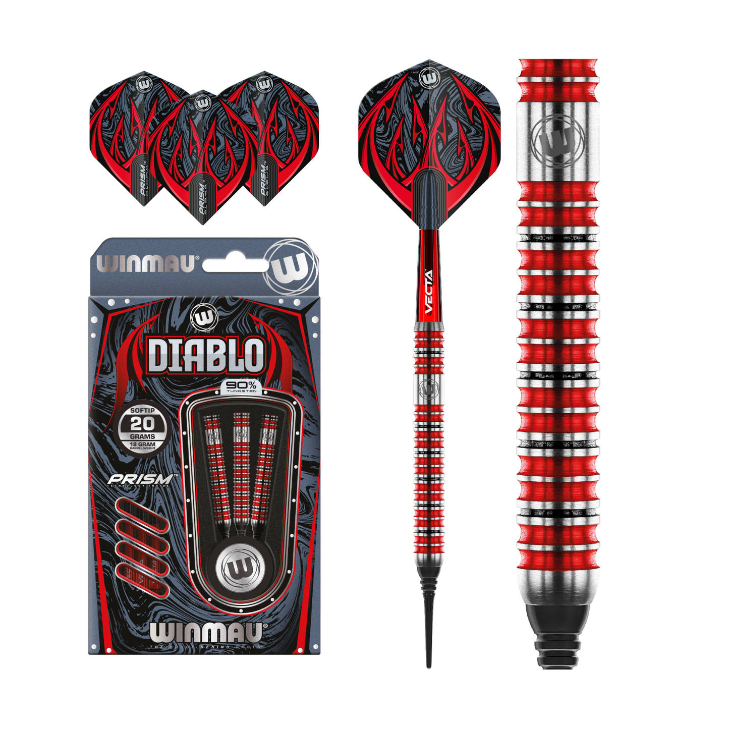 Softdart WINMAU Diablo 90% Paralell