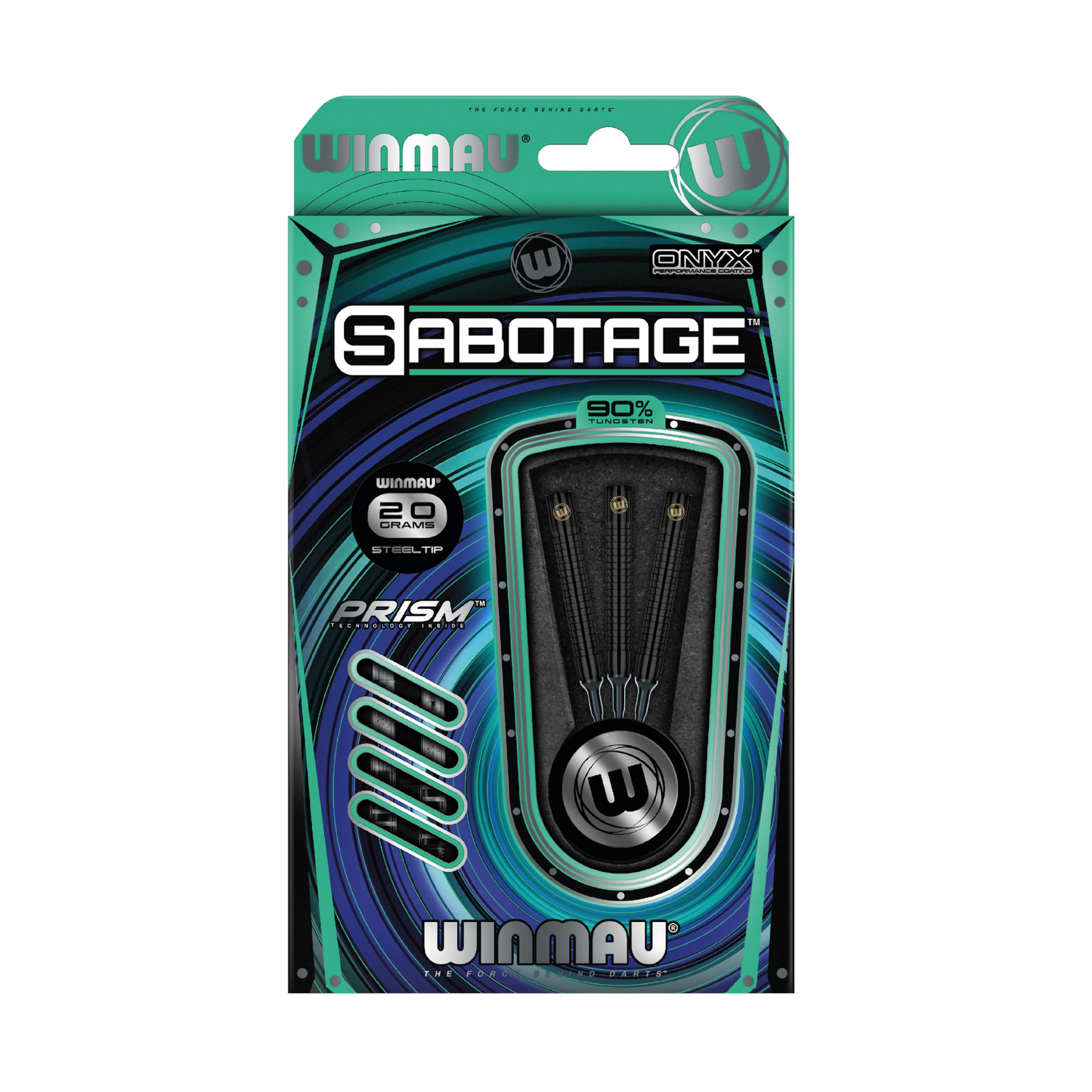 Softdart WINMAU Sabotage Black 90%