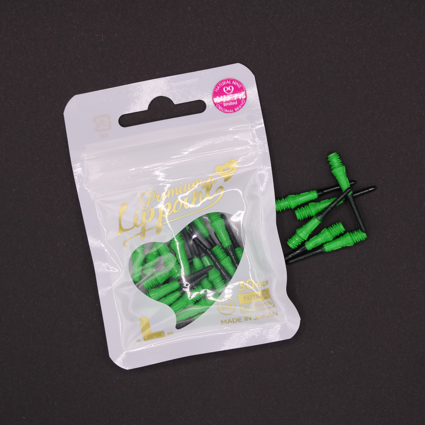 Softdart Spitzen L-Style LIPPOINT PREMIUM N9 Gradient Green/Black 30stk.