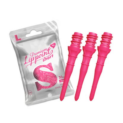 Softdart Spitzen L-Style LIPPOINT PREMIUM SHORT Neon Pink 30stk.