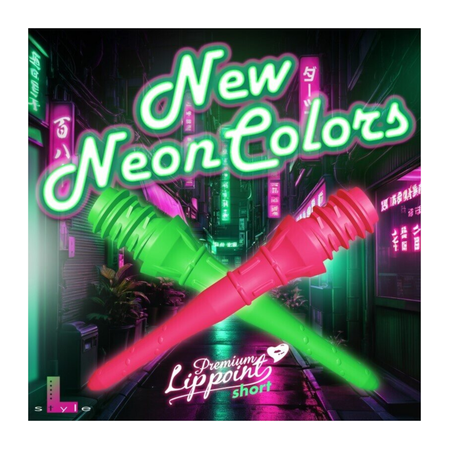 Softdart Spitzen L-Style LIPPOINT PREMIUM SHORT Neon Pink 30stk.