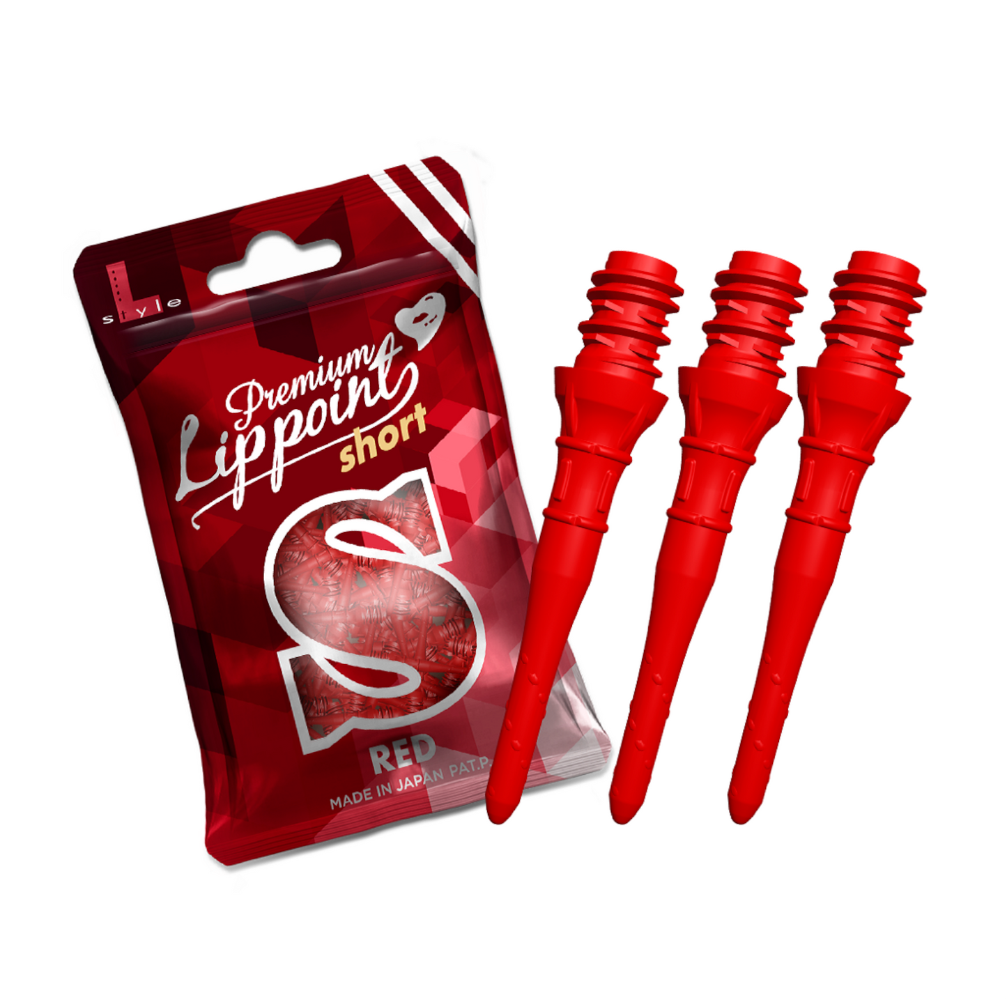 Softdart Spitzen L-Style LIPPOINT PREMIUM SHORT Red 30stk.