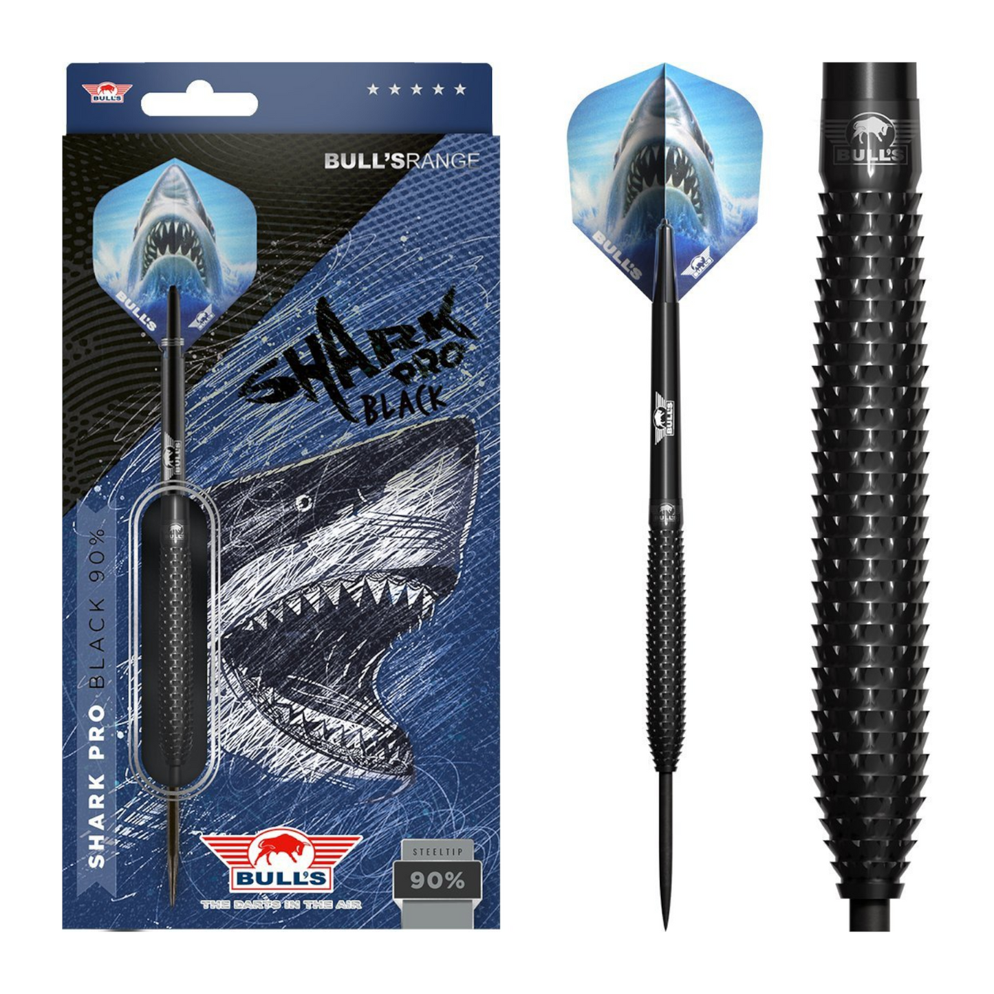 Steeldart Bull's Shark Pro Black 90%
