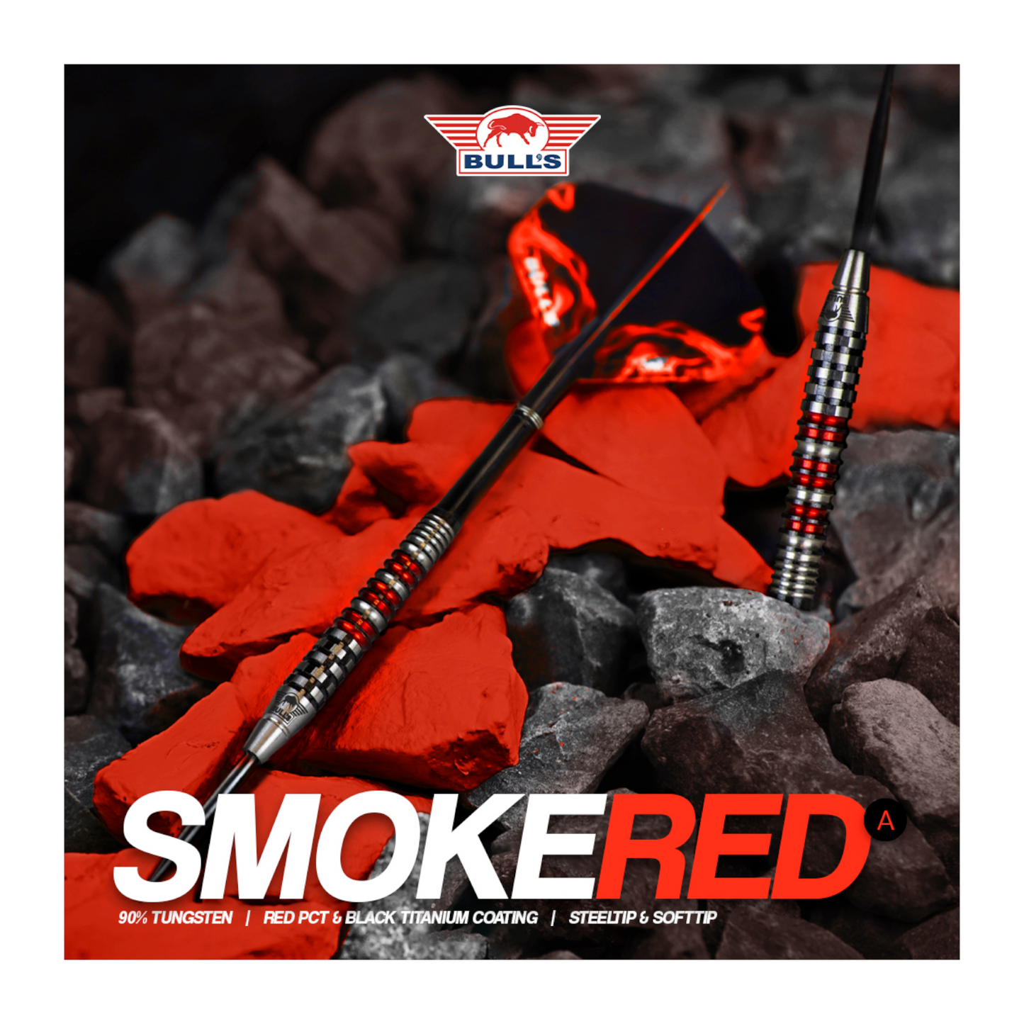 Steeldart Bull's Smoke 90% Red Flare