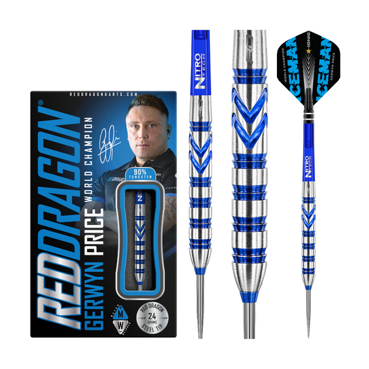 Steeldart REDDRAGON Gerwyn Price Blue Original 90%