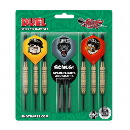 Steeldart SHOT Value Range Duel Steeltip Darts Set 18 gram