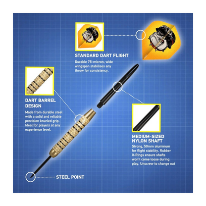 Steeldart SHOT Value Range Duel Steeltip Darts Set 18 gram