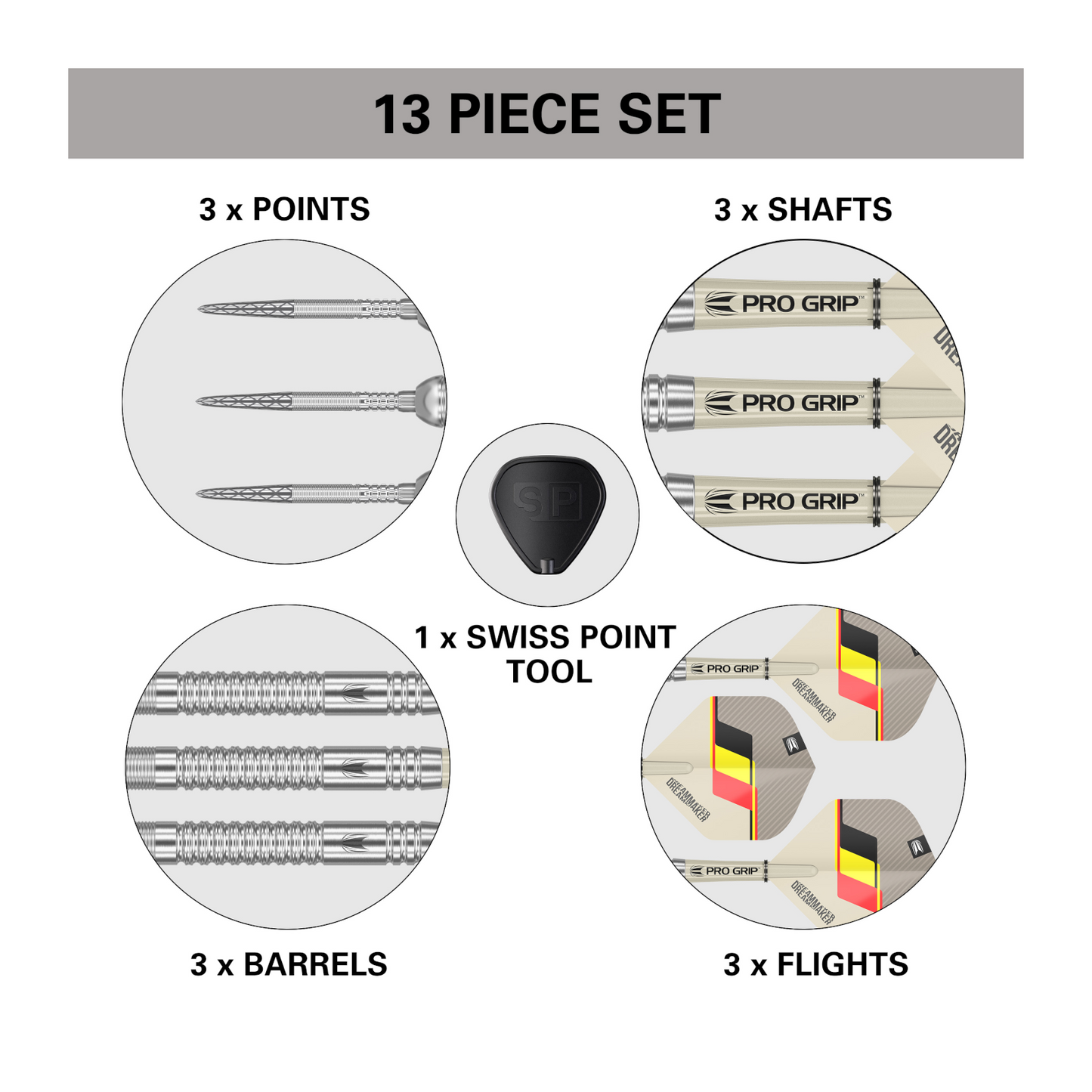 Steeldart TARGET DIMITRI VAN DEN BERGH Swiss Point G2 90%