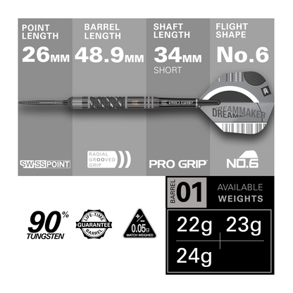 Steeldart TARGET DIMITRI VAN DEN BERGH x ECHO 90%