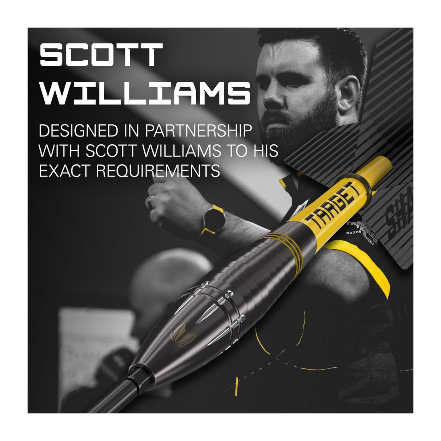 Steeldart TARGET Scott Williams Black 90% Swiss Point