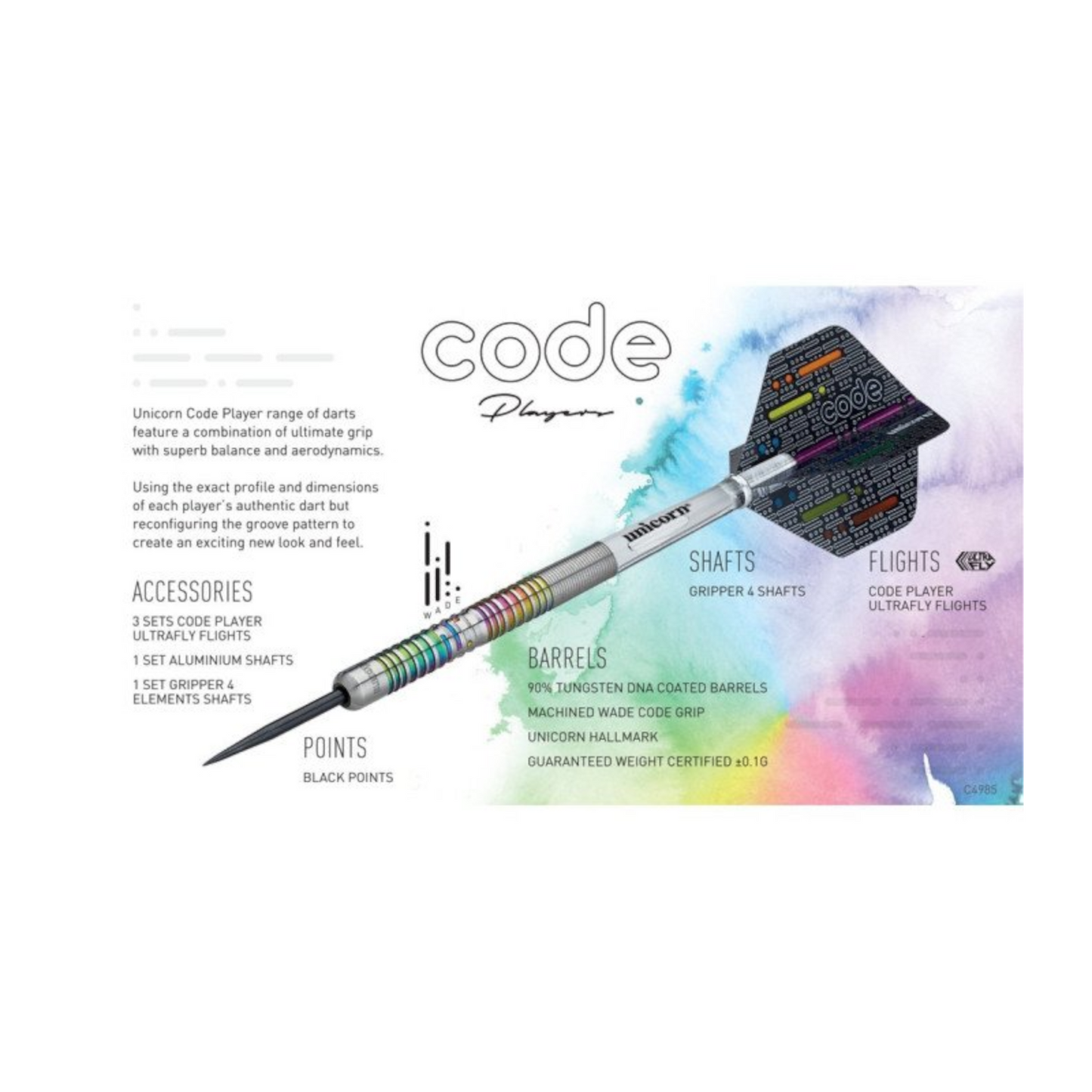 Steeldart UNICORN Code James Wade 90%