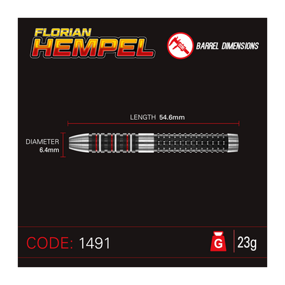 Steeldart WINMAU Florian Hempel 90%