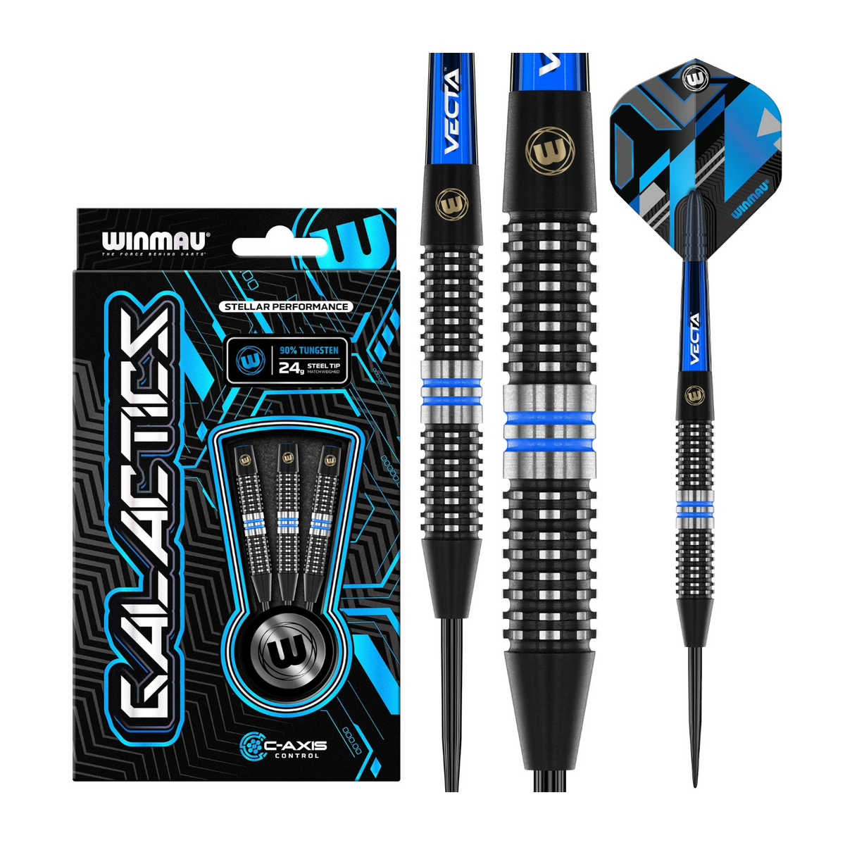 Steeldart WINMAU Galactics 90%