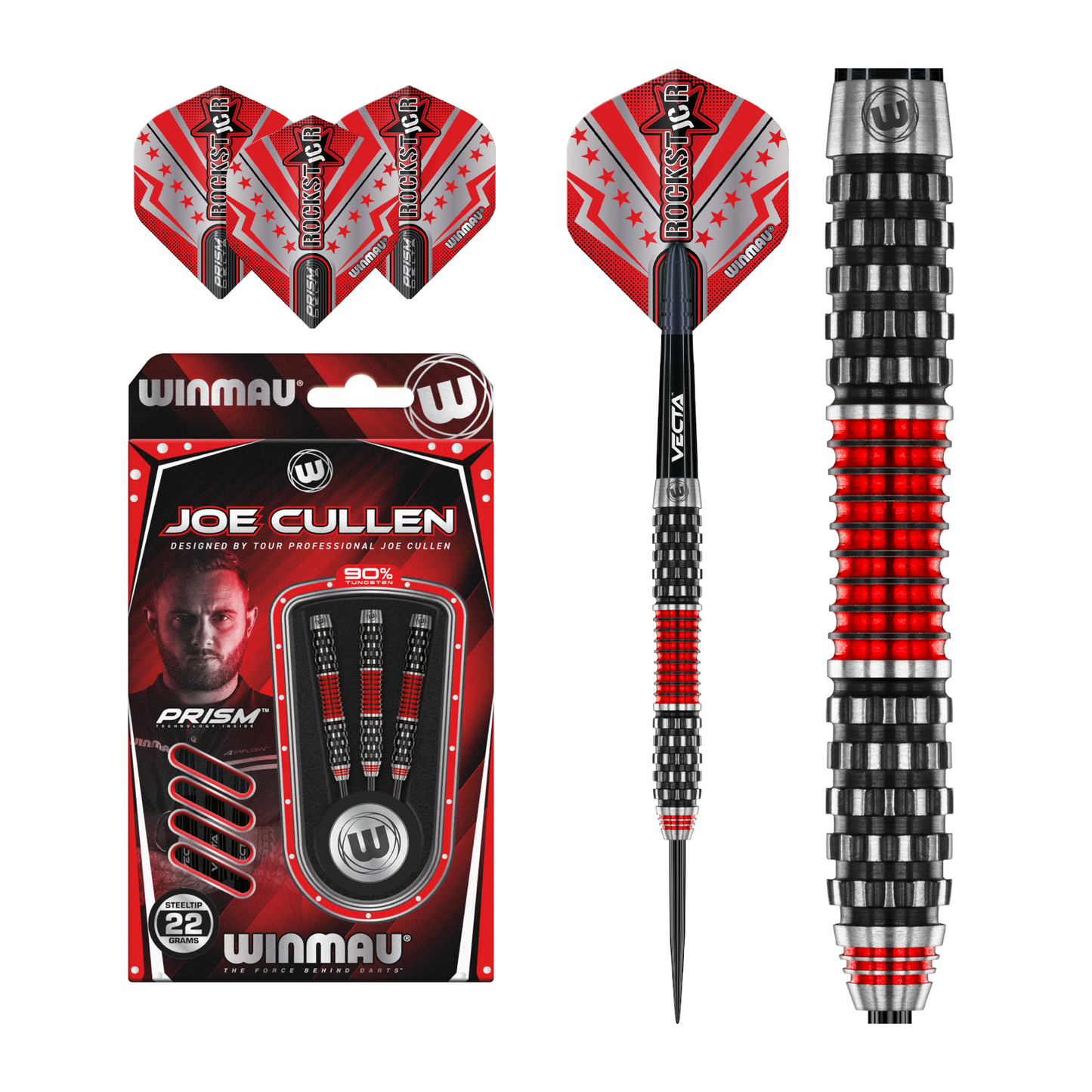 Steeldart WINMAU Joe Cullen Rockstar RS 1.0 90%