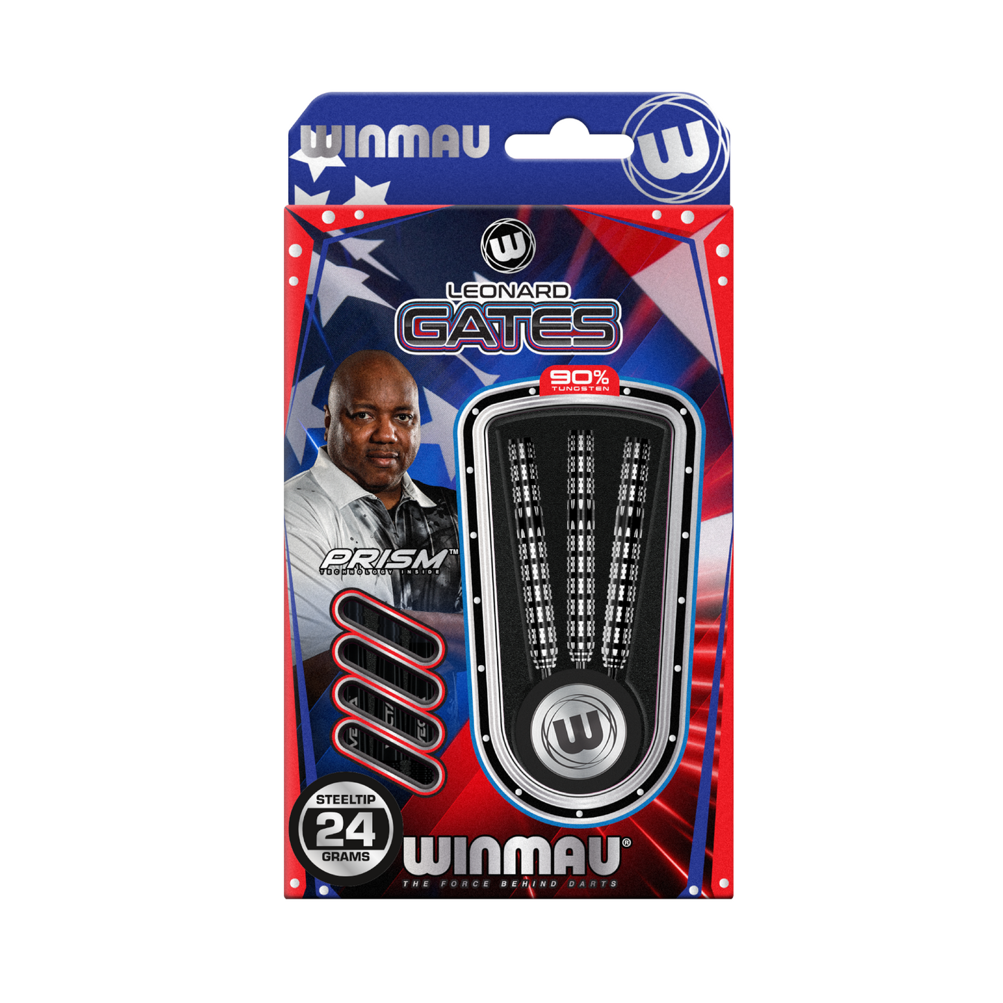 Steeldart WINMAU Leonard Gates 90%