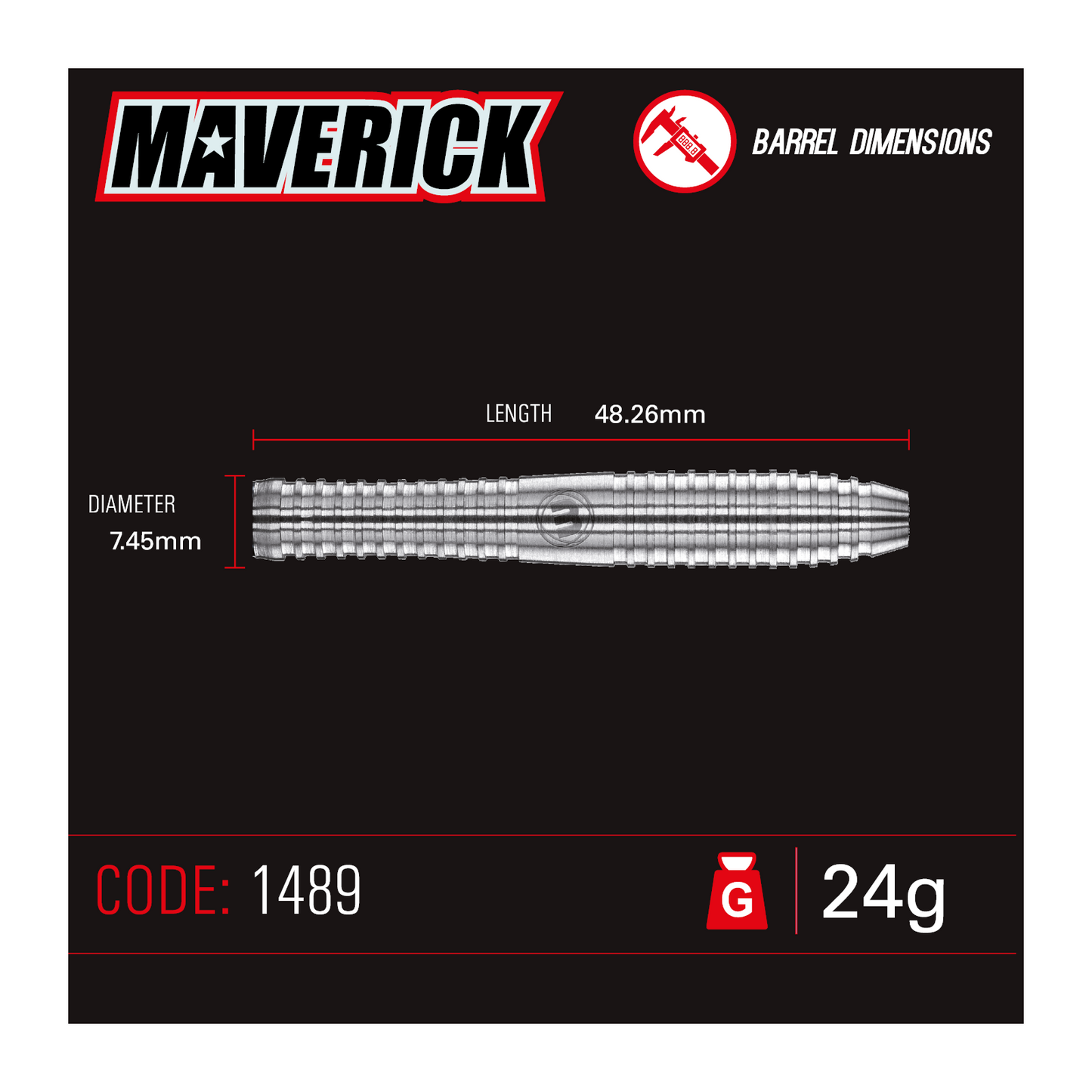 Steeldart WINMAU Maverick 80%