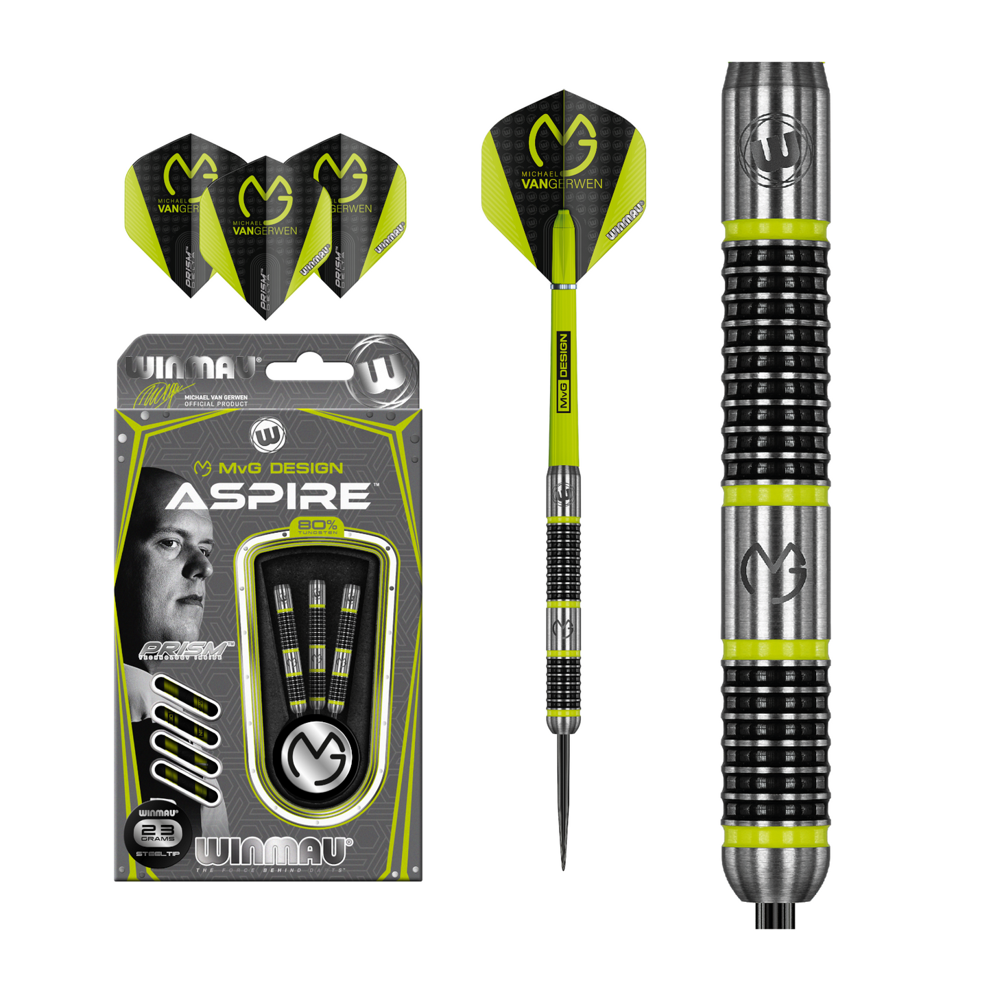 Steeldart WINMAU MVG Aspire 80%