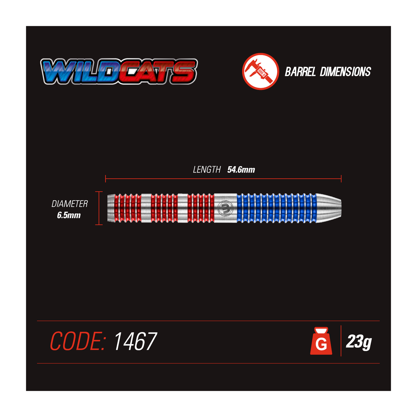 Steeldart WINMAU Wildcats 90%