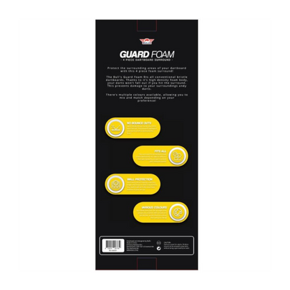 Dartboard Surround BULL'S Guard Foam 4-teilig Schwarz