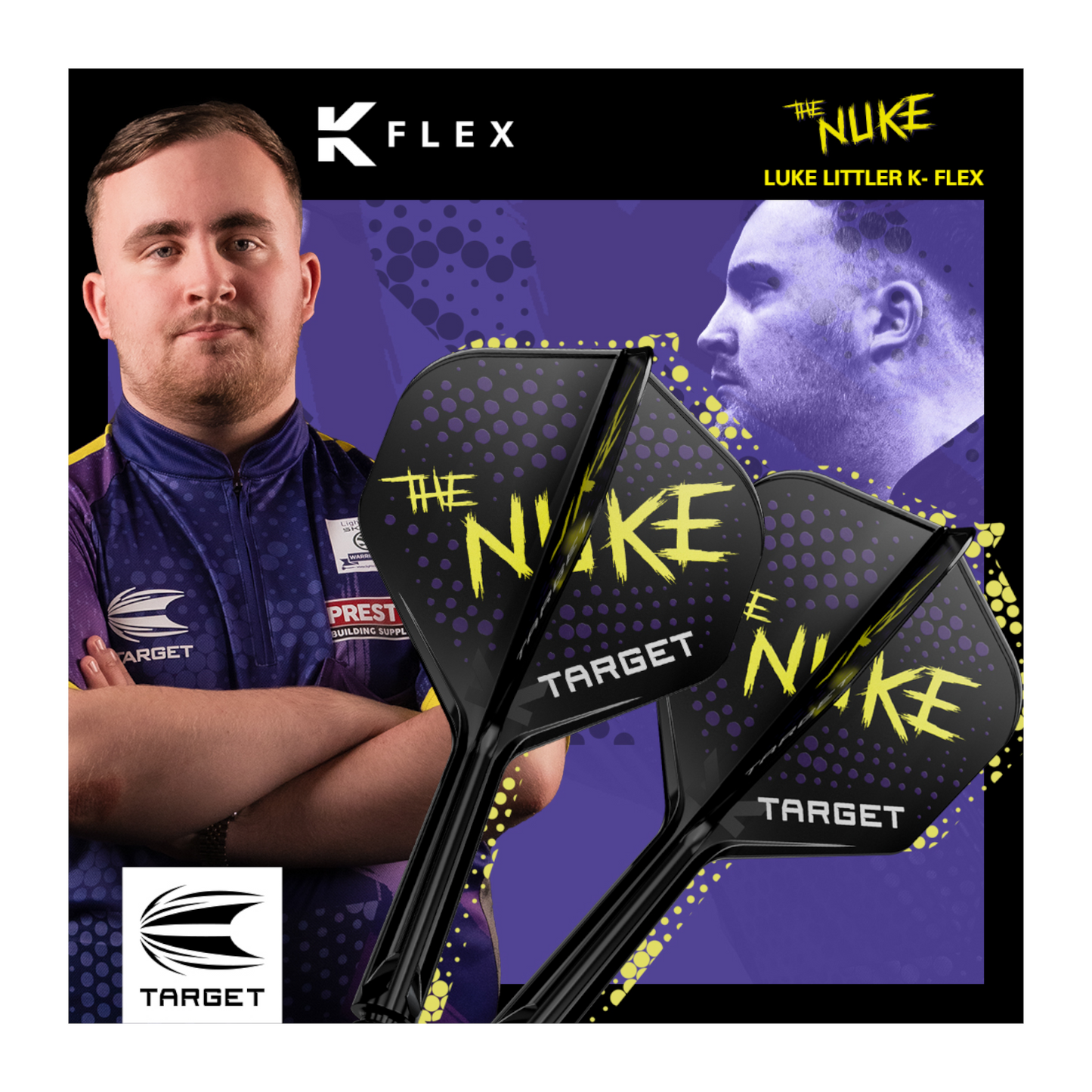 Dart Flights TARGET K-FLEX LUKE 'THE NUKE' LITTLER No.2