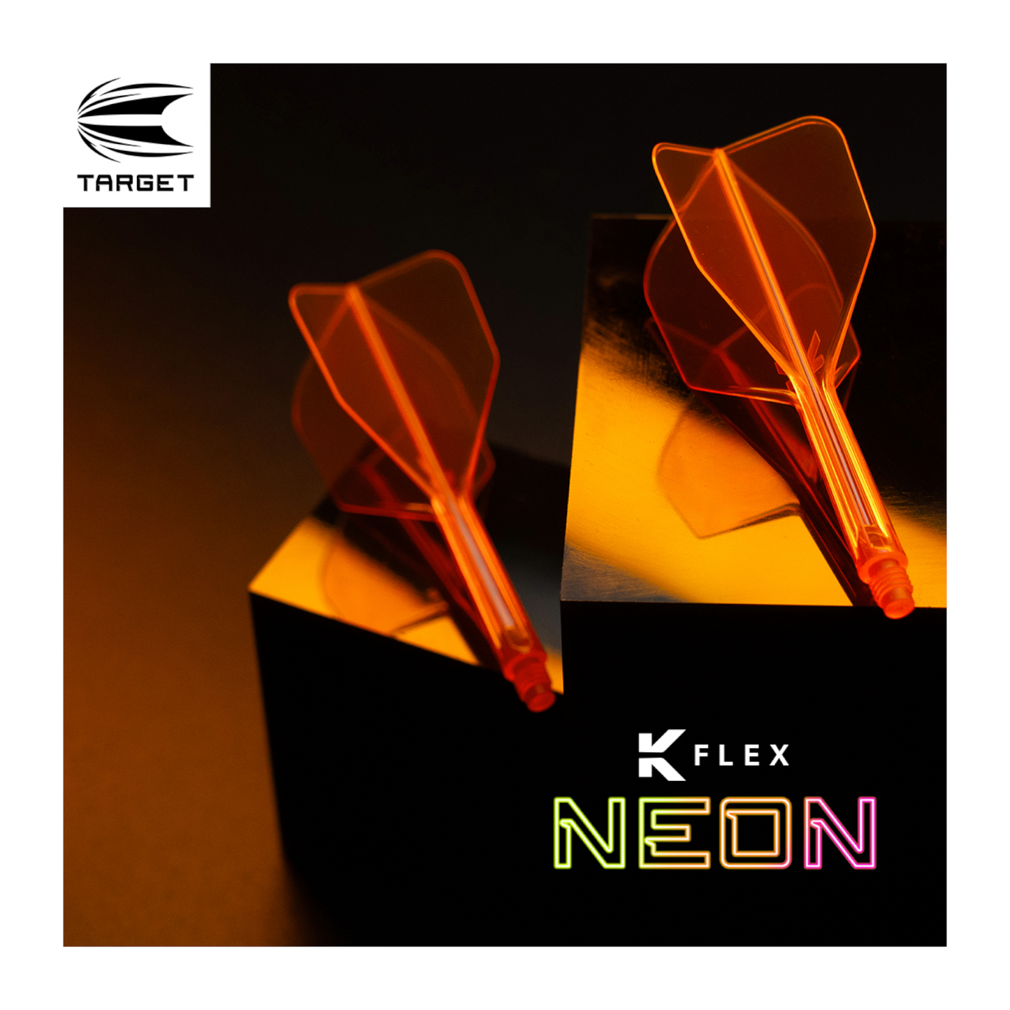 Dart Flights TARGET K-FLEX Shape No.6 Neon Orange