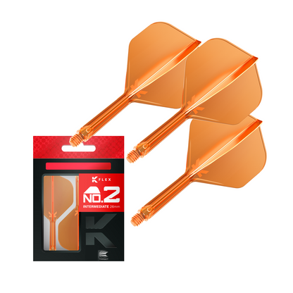 Dart Flights TARGET K-FLEX Standard No.2 Neon Orange