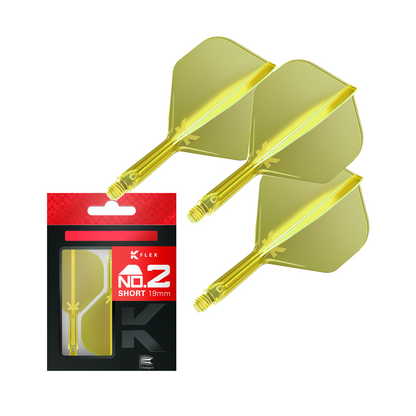 Dart Flights TARGET K-FLEX Standard No.2 Neon Gelb