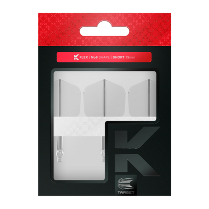 Dart Flights TARGET K-FLEX Shape No.6 Clear