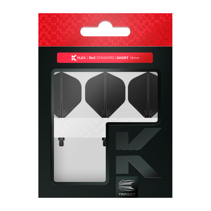 Dart Flights TARGET K-FLEX Standard No.2 Schwarz