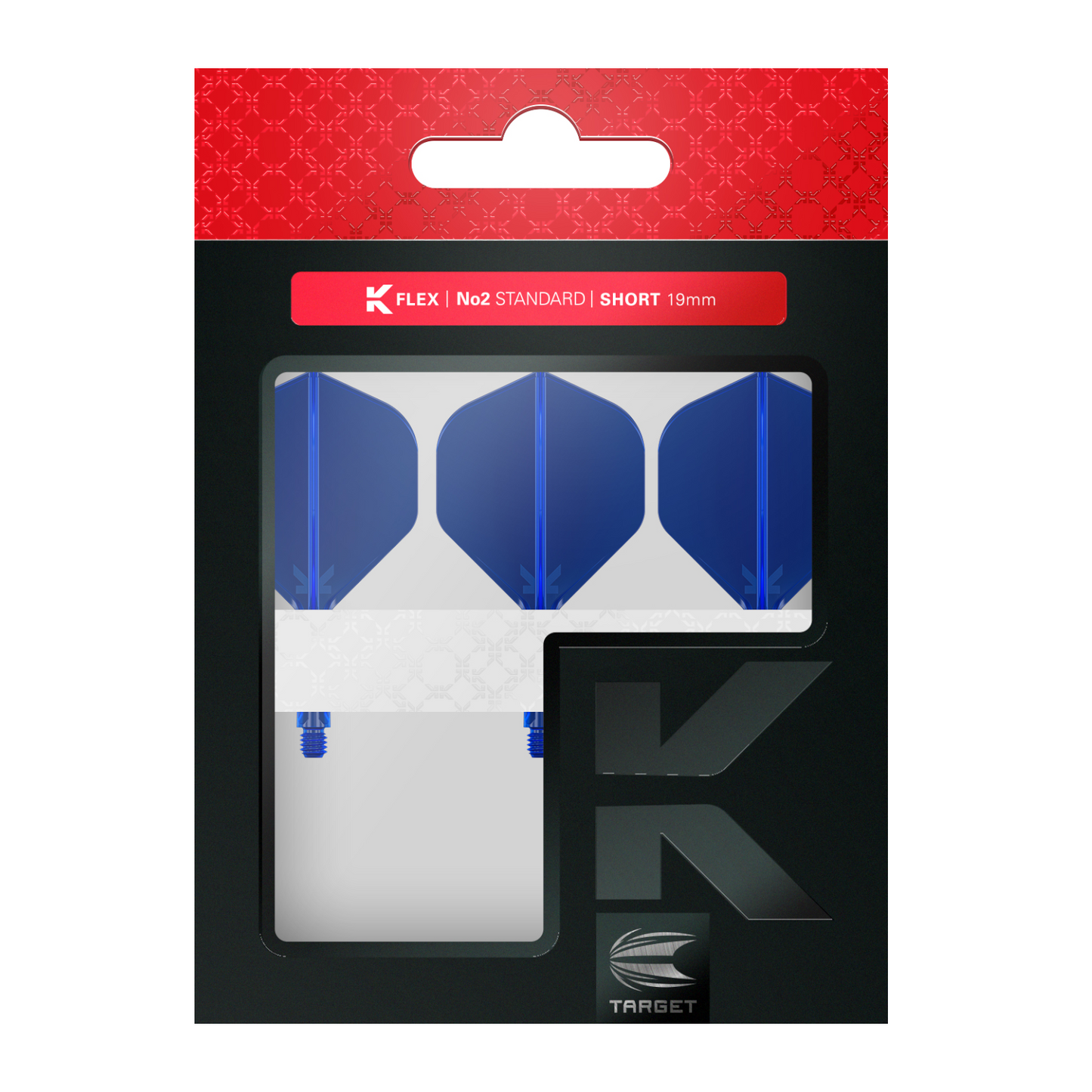 Dart Flights TARGET K-FLEX Standard No.2 Blau