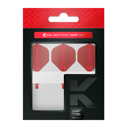 Dart Flights TARGET K-FLEX Standard No.2 Rot