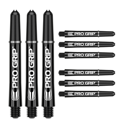 Dart Shafts TARGET PRO GRIP 3er Set Schwarz