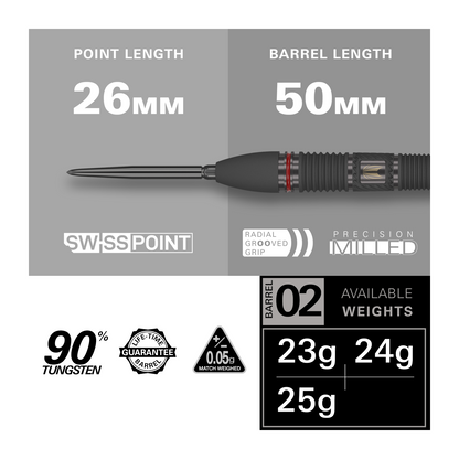 Steeldart TARGET SCOPE 02 90% Swiss Point