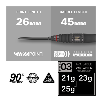 Steeldart TARGET SCOPE 03 90% Swiss Point