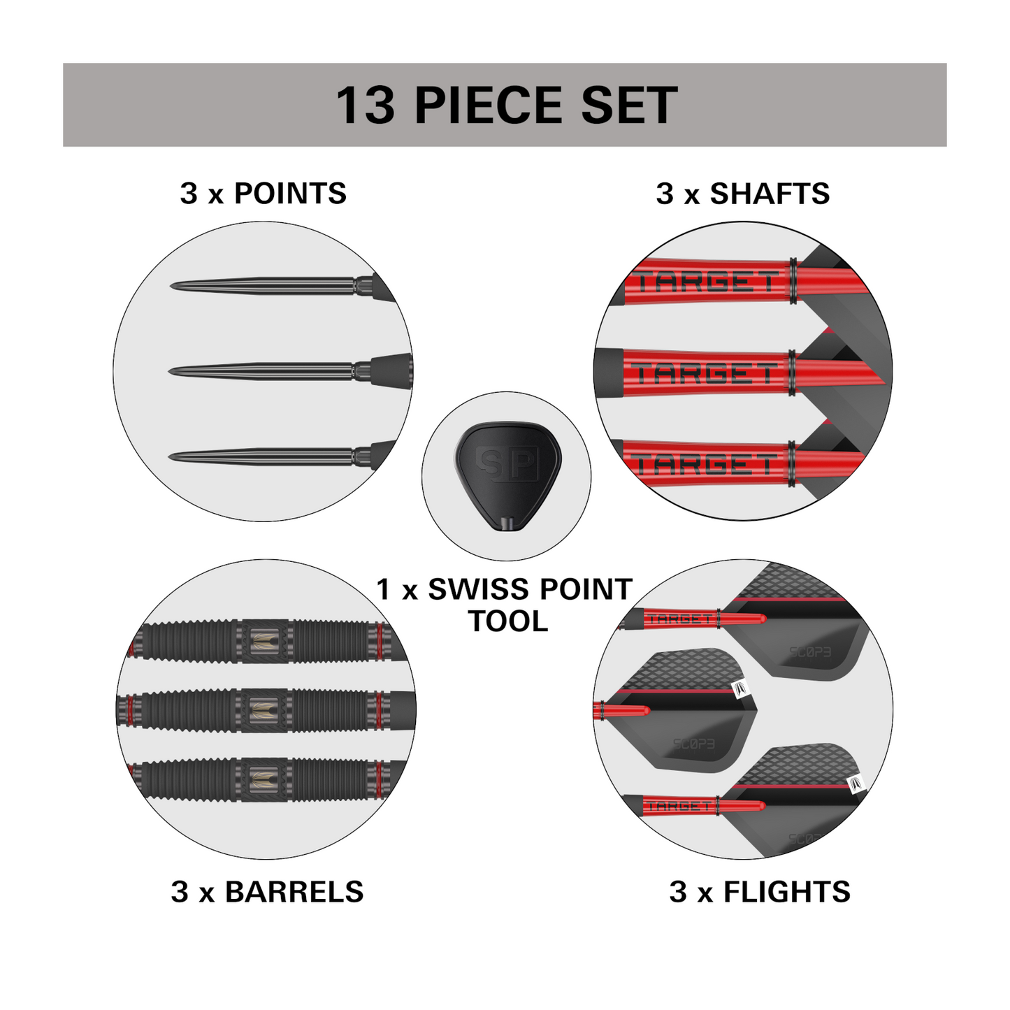 Steeldart TARGET SCOPE 04 90% Swiss Point