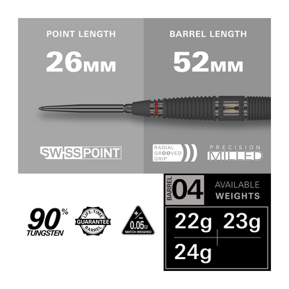 Steeldart TARGET SCOPE 04 90% Swiss Point