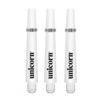 Dart Shaft UNICORN Gripper 3 White 5er Pack