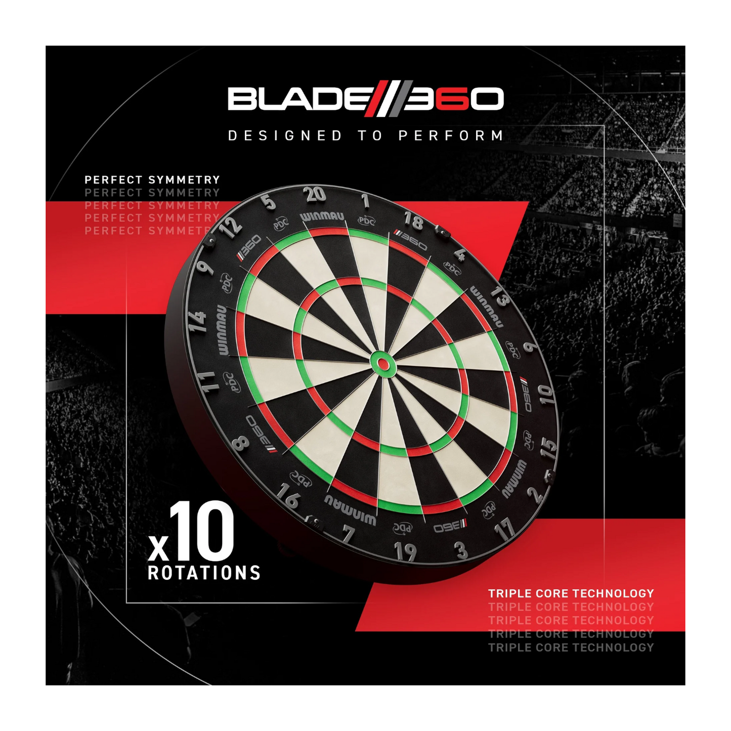 Dartboard Winmau Blade 360 Triple Core