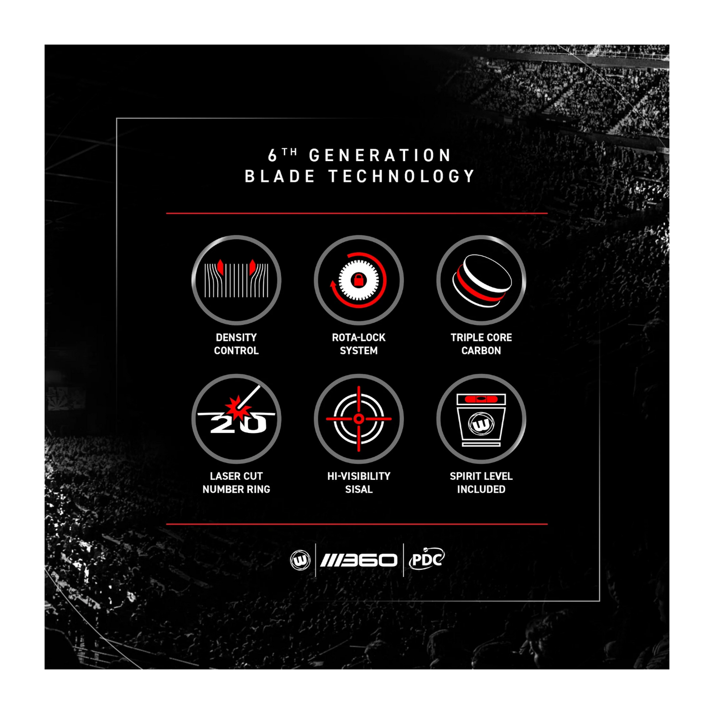 Dartboard Winmau Blade 360 Triple Core