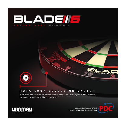 Dartboard WINMAU Blade 6 Triple Core Carbon PDC